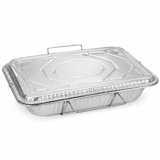 Full Size Pan 20.75X12.75X3 inches Aluminum with Handle Rack & Lids Full Size Pans VeZee