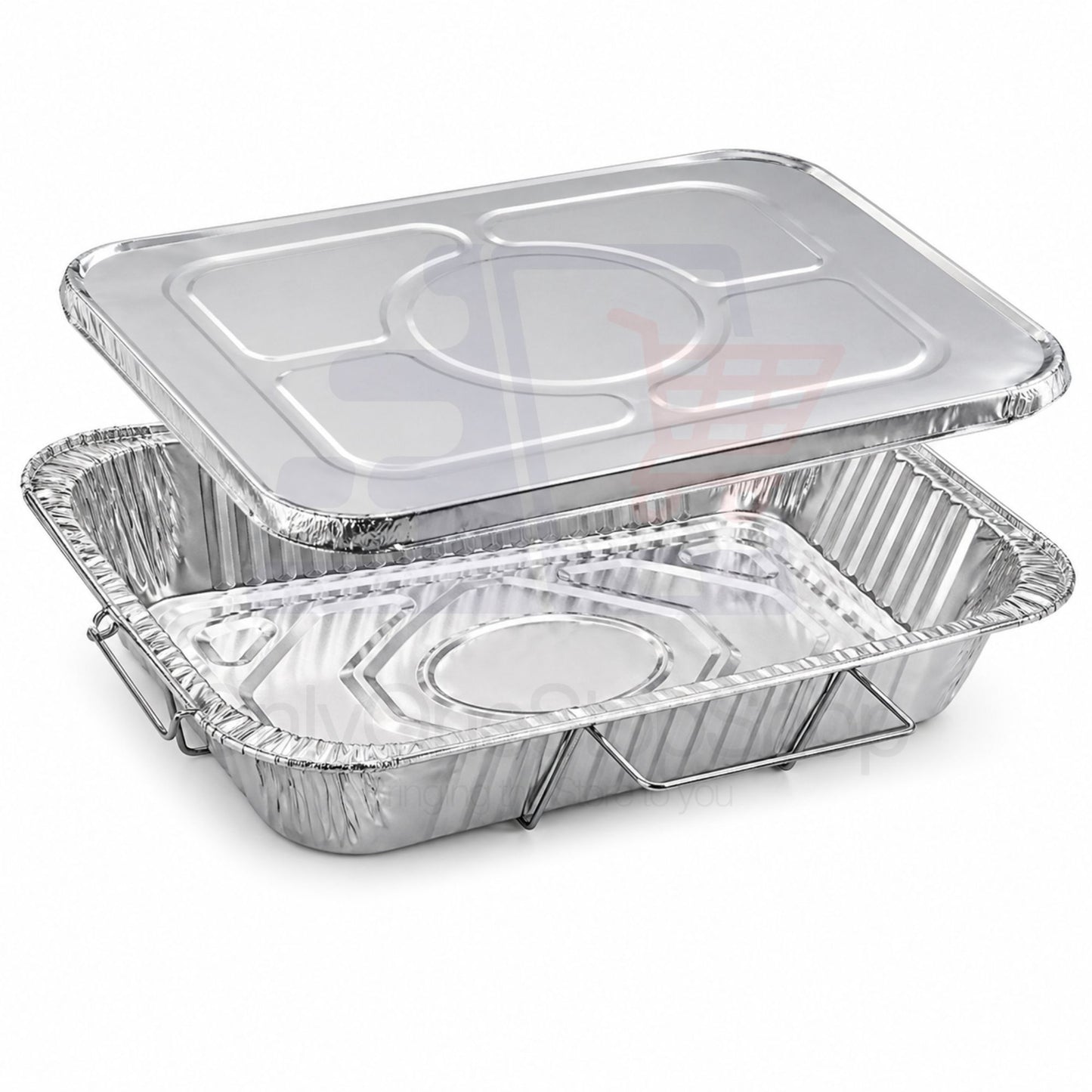 Full Size Pan 20.75X12.75X3 inches Aluminum with Handle Rack & Lids Full Size Pans VeZee