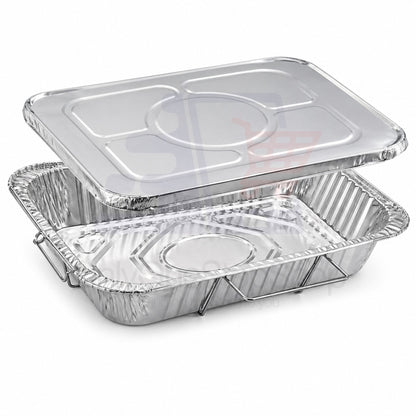 Full Size Pan 20.75X12.75X3 inches Aluminum with Handle Rack & Lids Full Size Pans VeZee