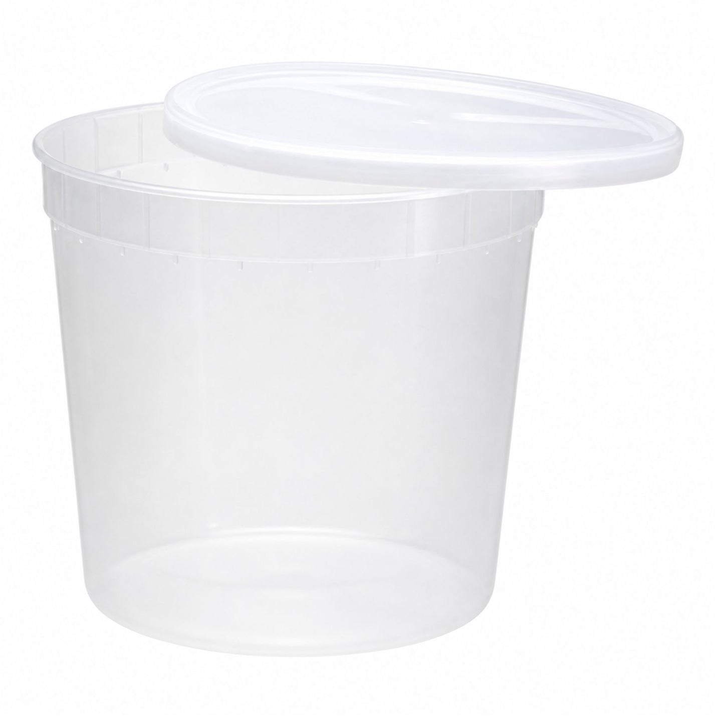 80 oz Deli Containers with Lids Extra Strong Plastic Leak Resistant Food Storage & Serving VeZee