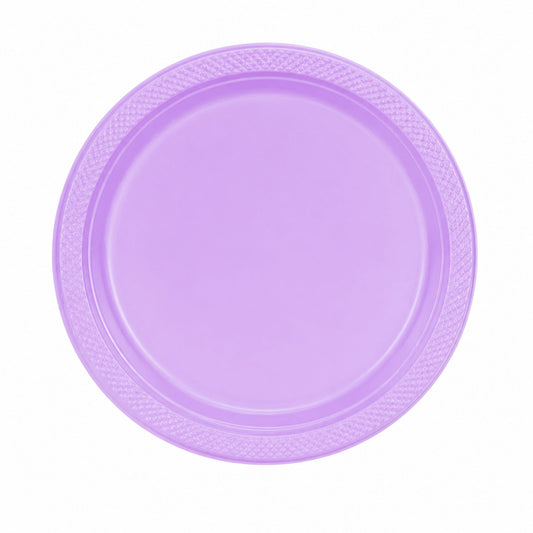 9" Plastic Hydrangea Plastic Plate Disposable Disposable Plates Party Dimensions