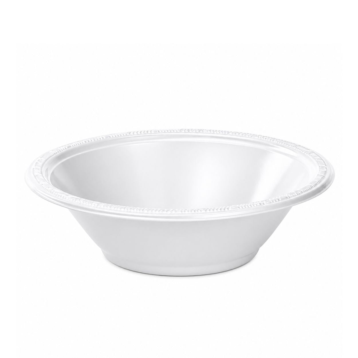 15oz Plastic Bowl White | Elegant and Disposable Bowls Party Dimensions