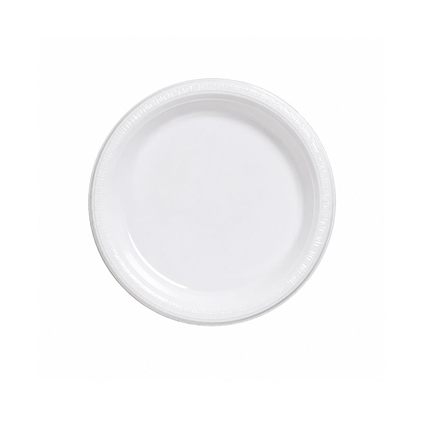 7" White Plates Plastic Disposable Disposable Plates Party Dimensions