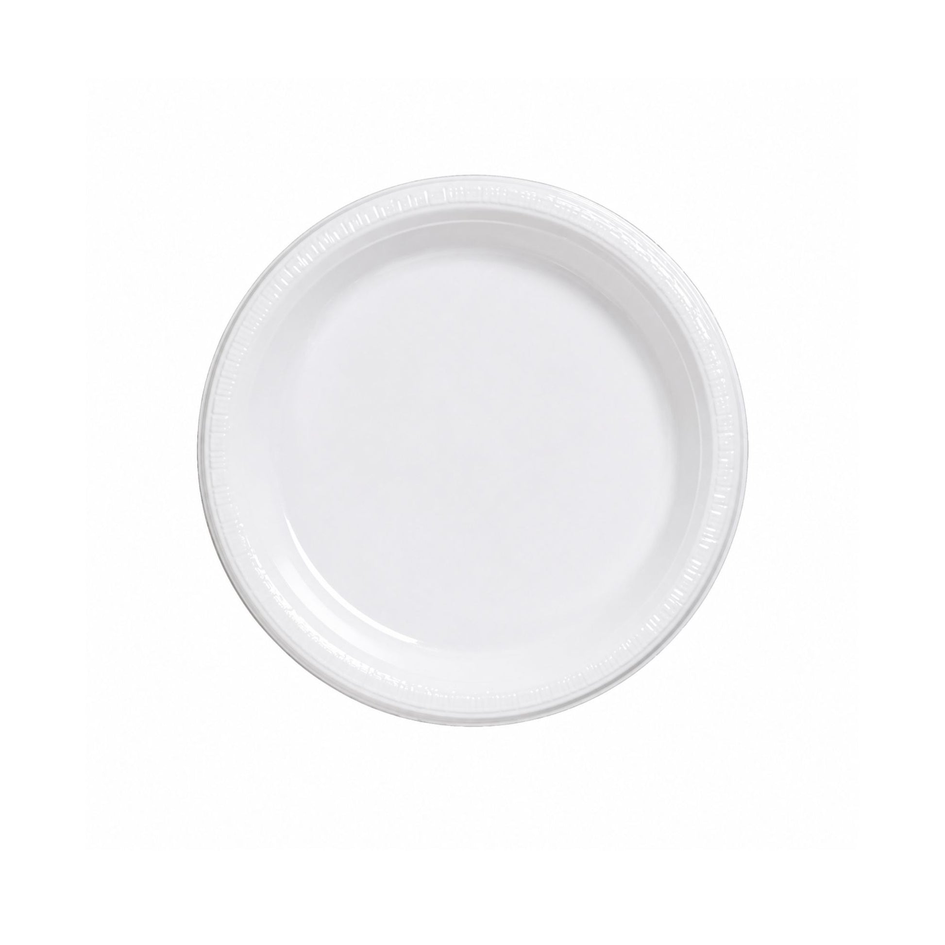 7" White Plates Plastic Disposable Disposable Plates Party Dimensions