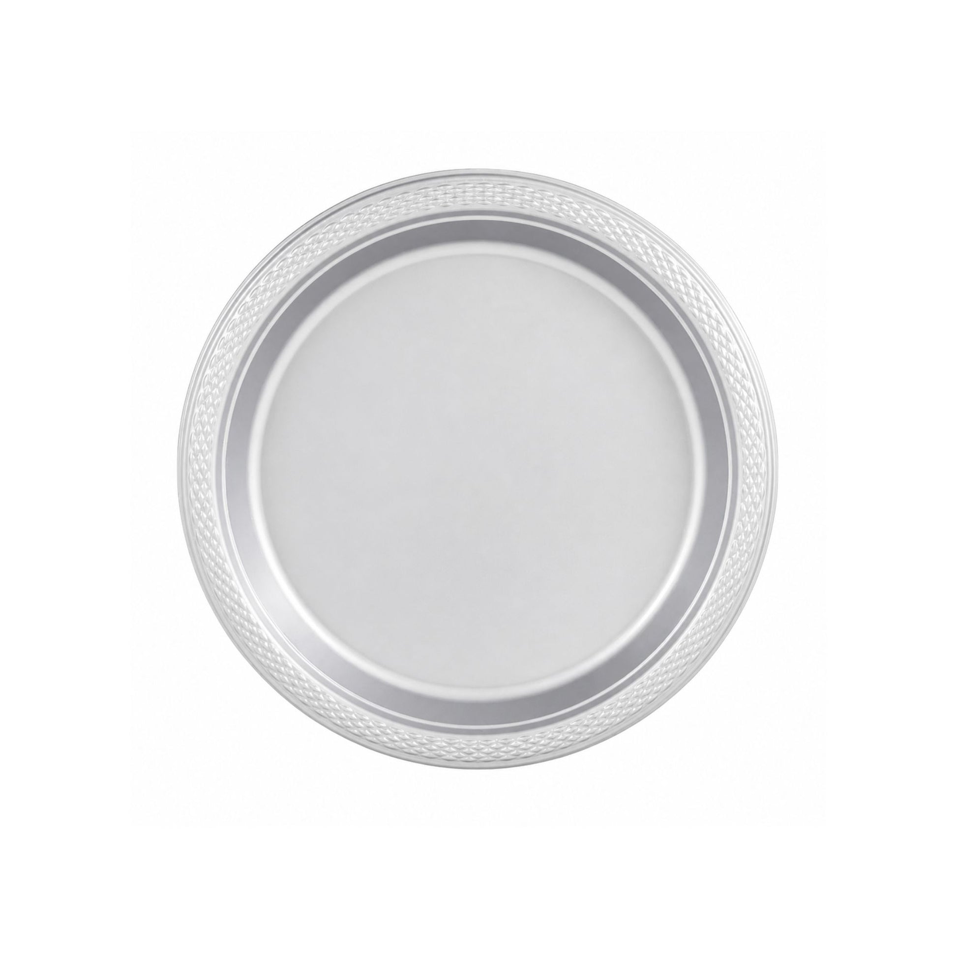 7" Silver Plastic Plate DisposableDurable Disposable Plates Party Dimenions