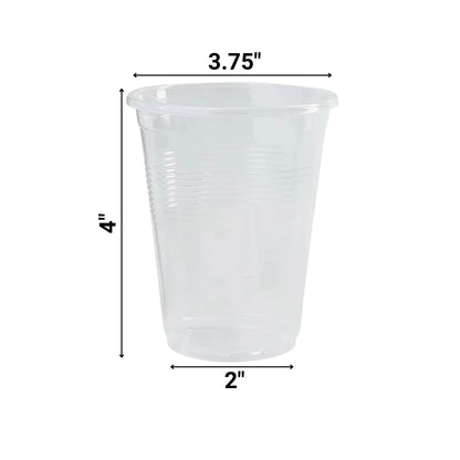 Translucent Co-Ex Plastic Cup 12 oz Cups Party Dimensions