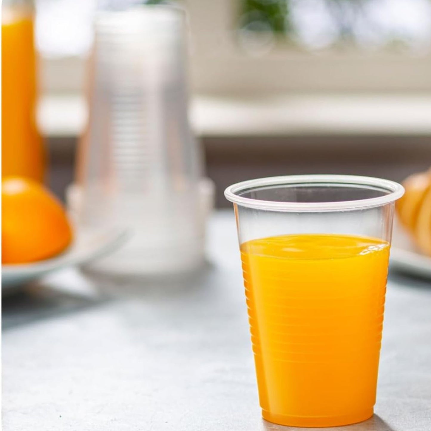 Translucent Co-Ex Plastic Cup 12 oz Cups Party Dimensions