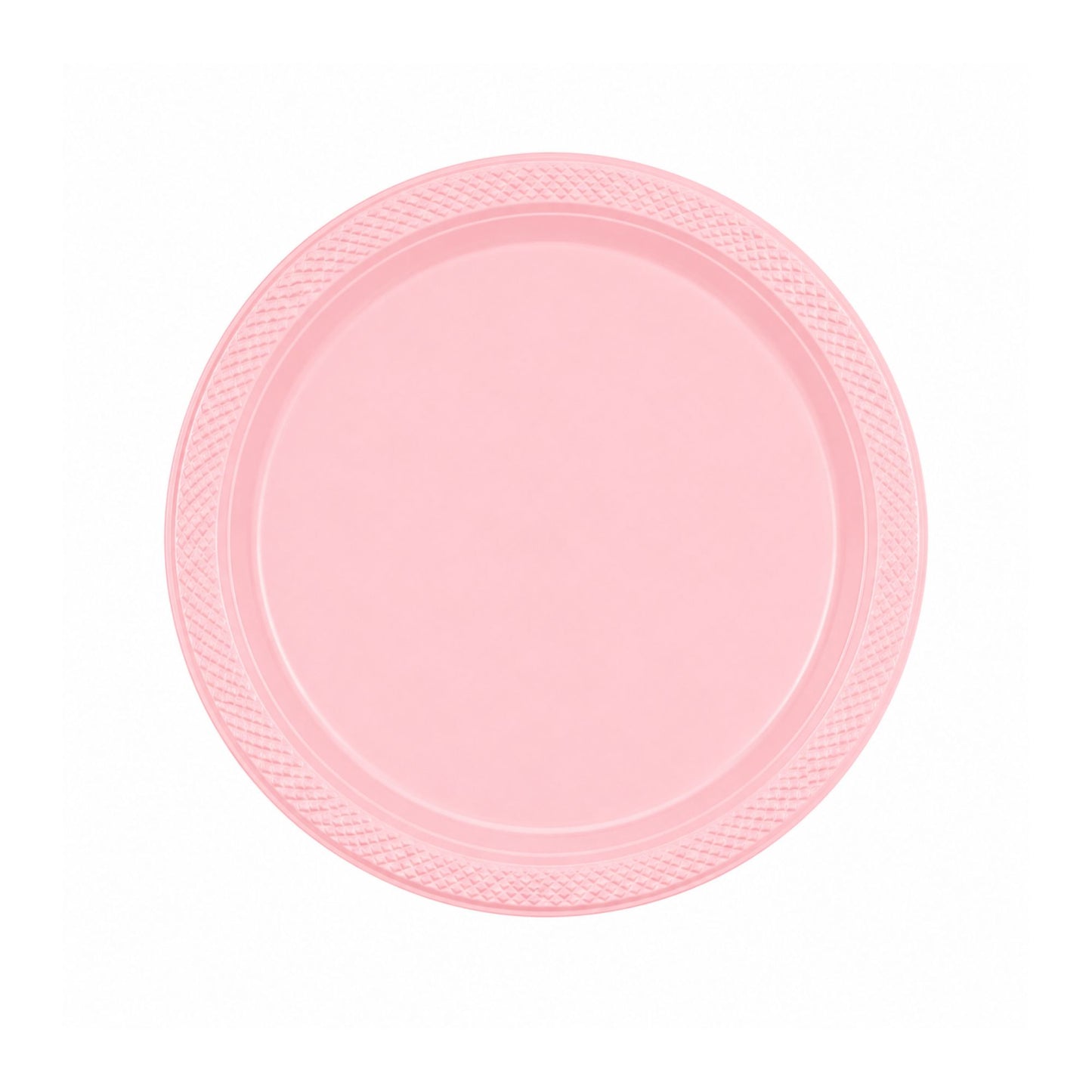 9" Pink Plastic Plate Disposable Durable Disposable Plates Party Dimensions