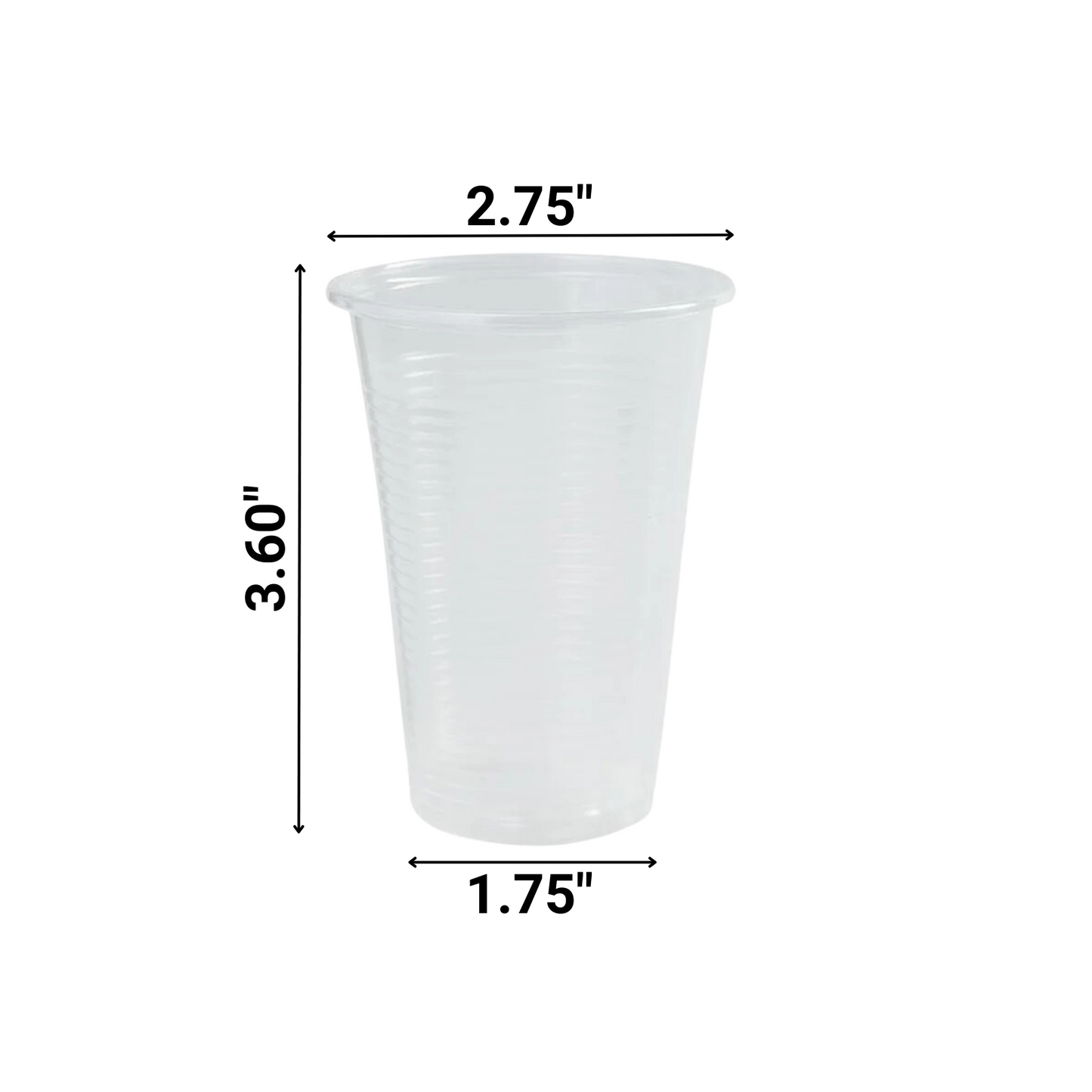 Nicole Home Collection Everyday Transparent Plastic Cup 7 oz Cups VeZee   