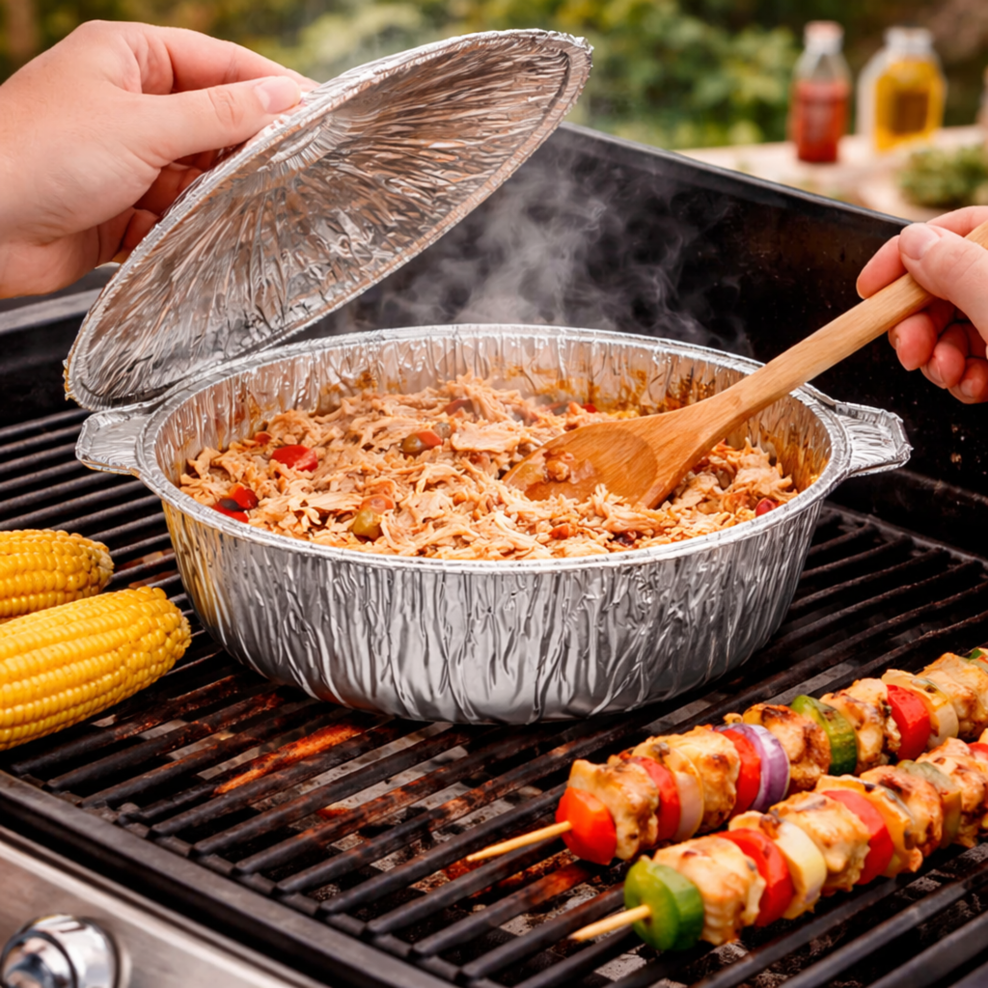 2.75Qtz X-Small Pot With Lid Disposable Aluminum Disposable Pots with lids VeZee