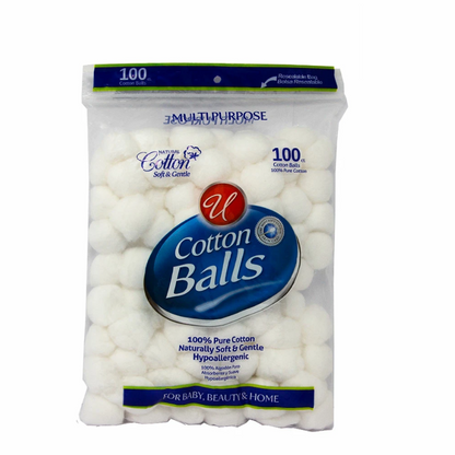 99¢ White Cotton Balls Jumbo - 1pcs VeZee