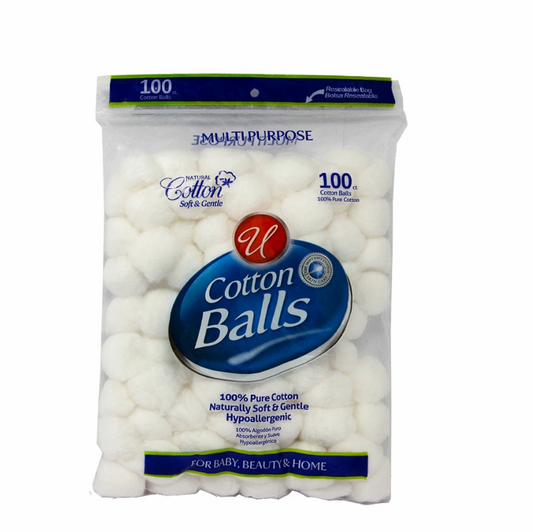 White Cotton Balls Jumbo - 100pcs  OnlyOneStopShop   