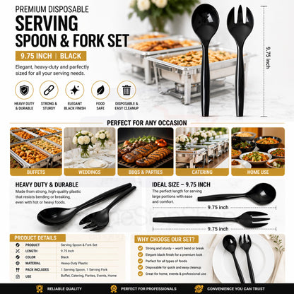 50 Piece All-in-One Chafing Dish Set for Catering & Events Disposable VeZee