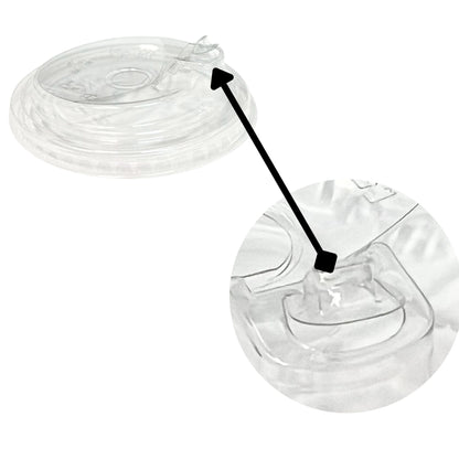 98mm Dome Strawless Sippy Lids for 12–24 oz Clear PET Cups