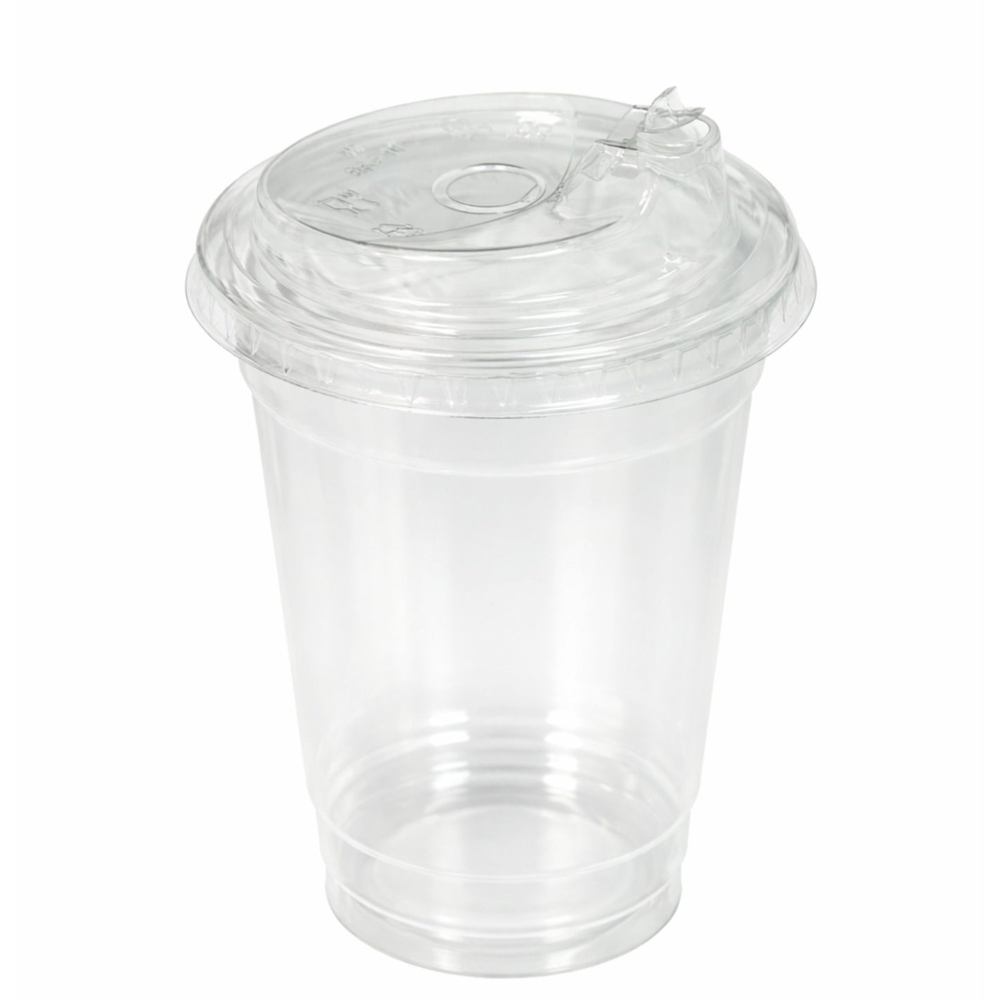 98mm Dome Strawless Sippy Lids for 12–24 oz Clear PET Cups