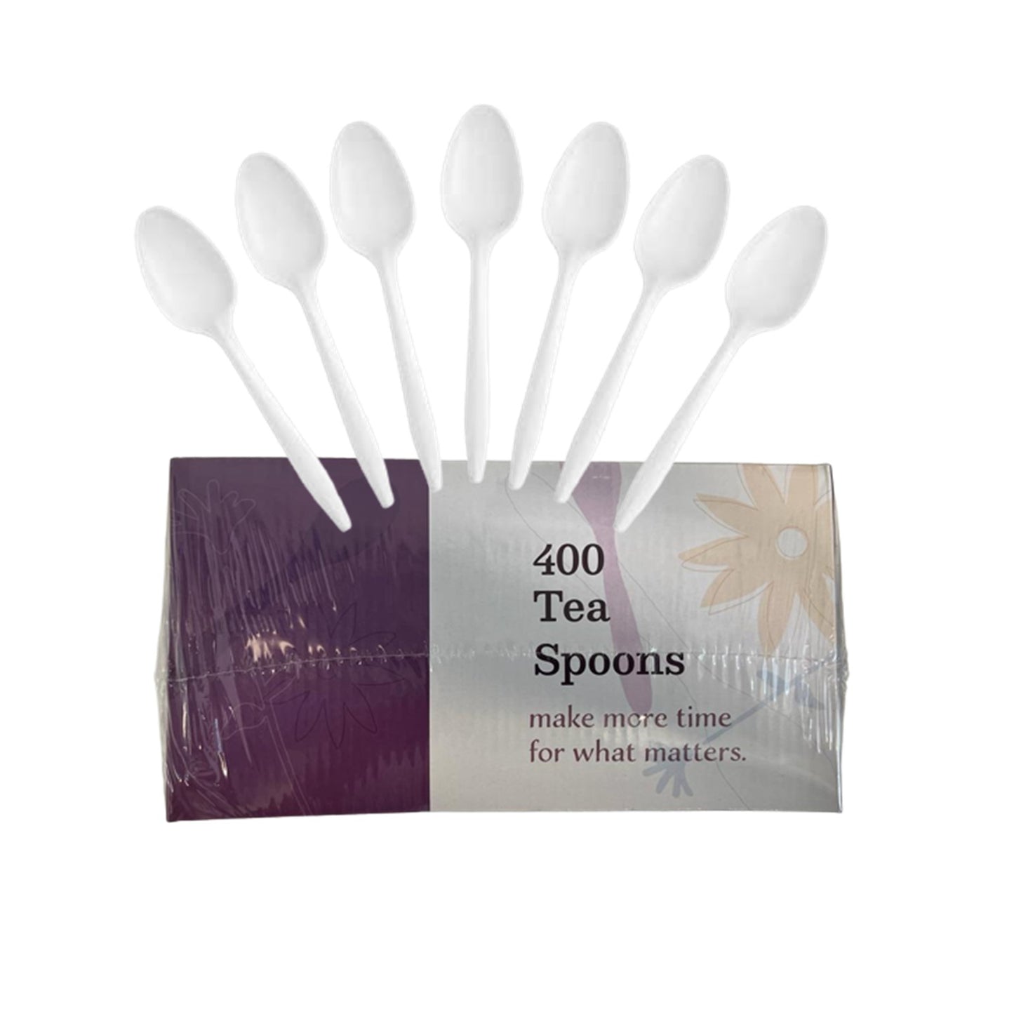 "BULK" Plastic Cutlery Teaspoons Medium Weight Disposable White Cutlery Nicole Collection   