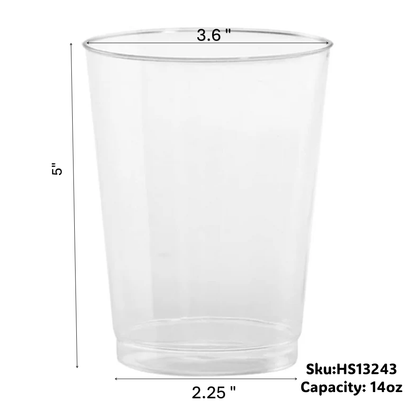 Hanna K. Signature Tumbler Clear 14 oz Cups Hanna K Signature   