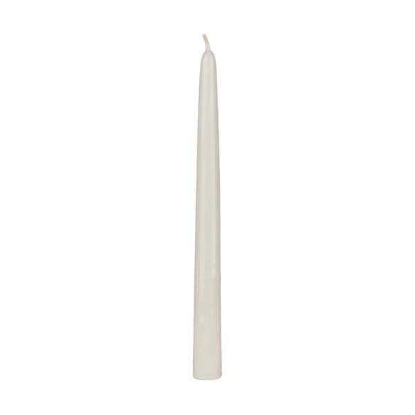 10" Unscented White Taper Candle  WICK & WAX   