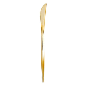 NOVELTY FLATWARE DINNER KNIVES GOLD Tablesettings Blue Sky   