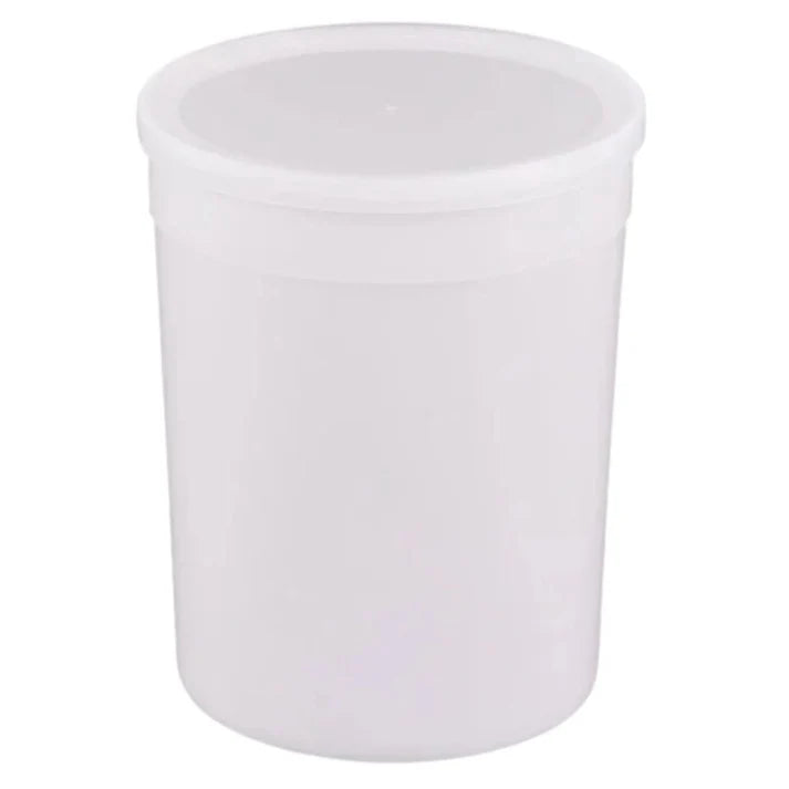 *WHOLESALE* 128oz Storage Containers with Lids Disposable Plastic Food Storage & Serving VeZee