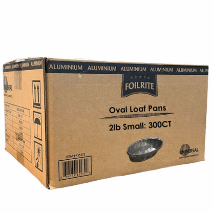 *WHOLESALE* 2lb Small Oval Challa Loaf Pans Aluminum Disposable 300/Case Cake Pan VeZee