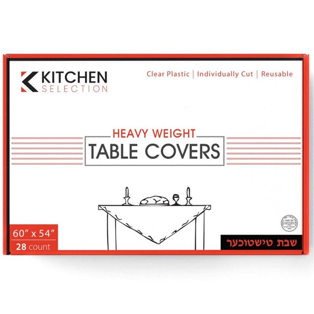 Kitchen Selection Clear Heavy-Weight Table Covers: Size 60"X54" Tablesettings OnlyOneStopShop   