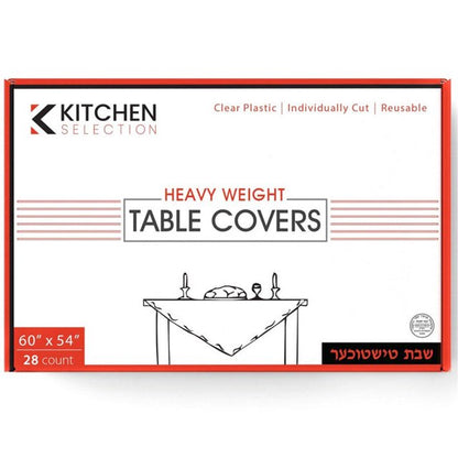 Kitchen Selection Clear Heavy-Weight Table Covers: Size 60"X54" Tablesettings OnlyOneStopShop   