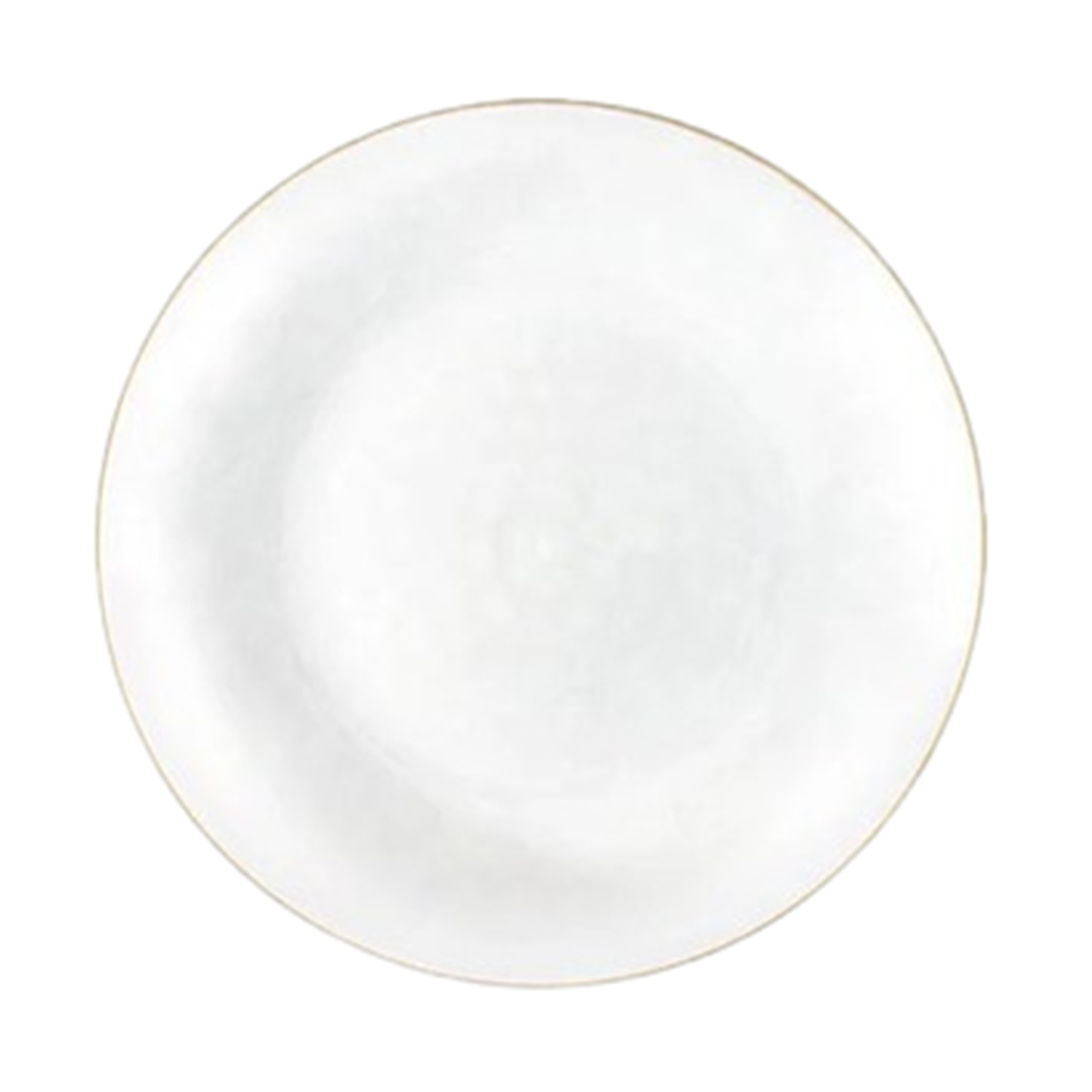 Organic Hammered White Transparent Gold Rim 7″ Plates Tablesettings Blue Sky