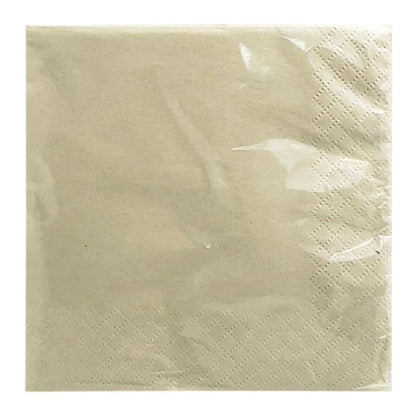 BAMBOO DISPOSABLE BEVERAGE NAPKINS 2 PLY: 40CT Paper Napkins VeZee