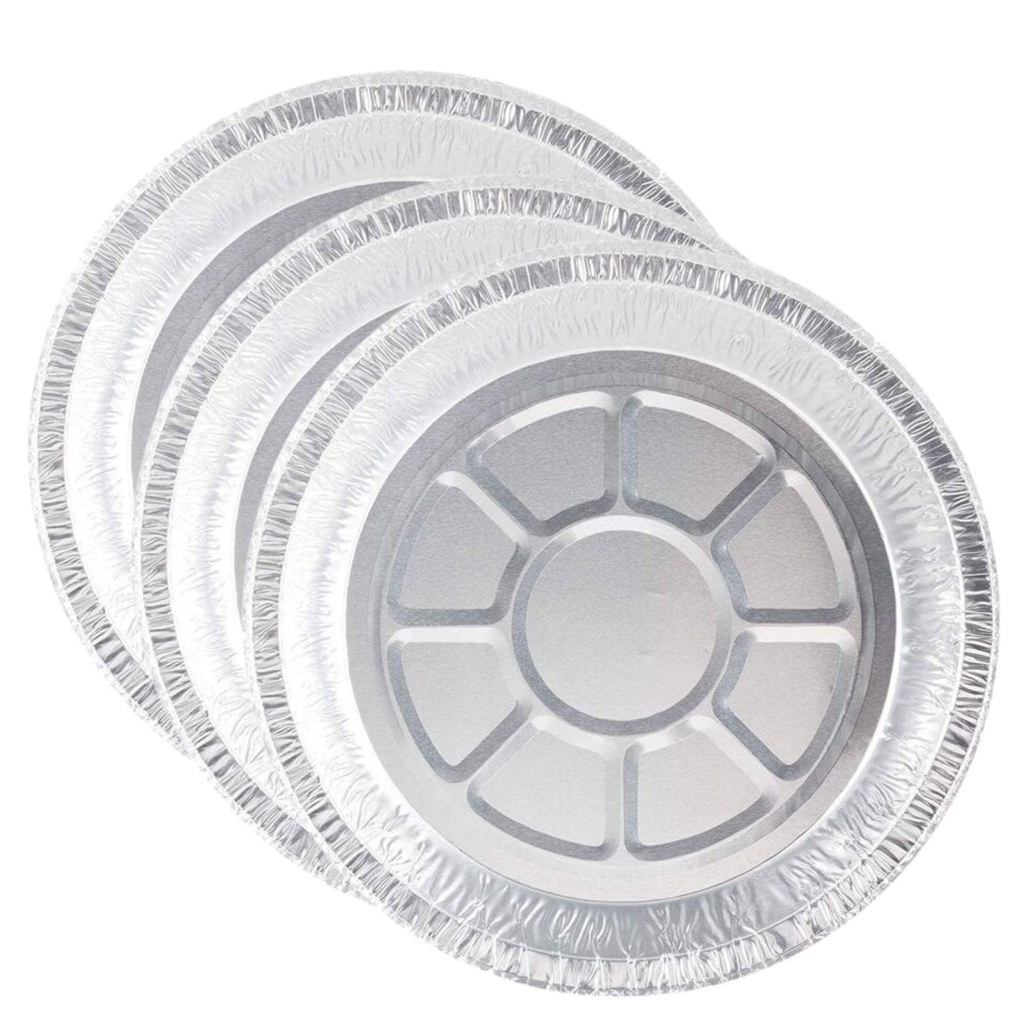 Disposable 9” Shallow Aluminum Foil Pie Pans / Non-Stick & Oven Safe, Silver Cake Pans & Molds VeZee