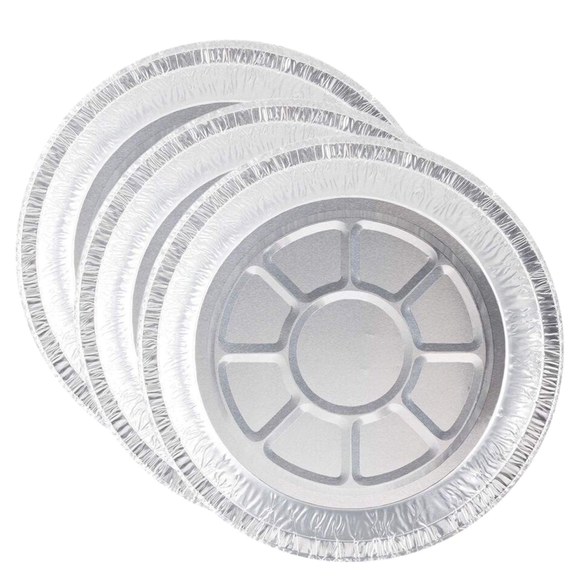Disposable 9” Shallow Aluminum Foil Pie Pans / Non-Stick & Oven Safe, Silver Cake Pans & Molds VeZee