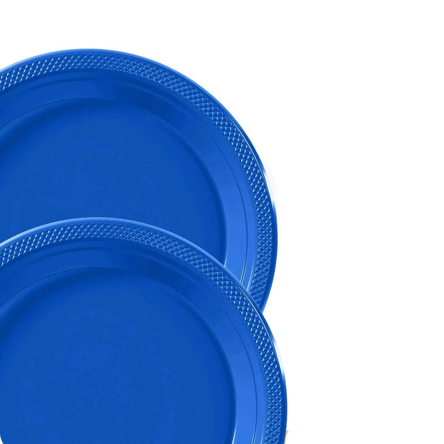 10" & 7" Blue Disposable Plastic Plates Combo Set Disposable Plates Hanna K Signature