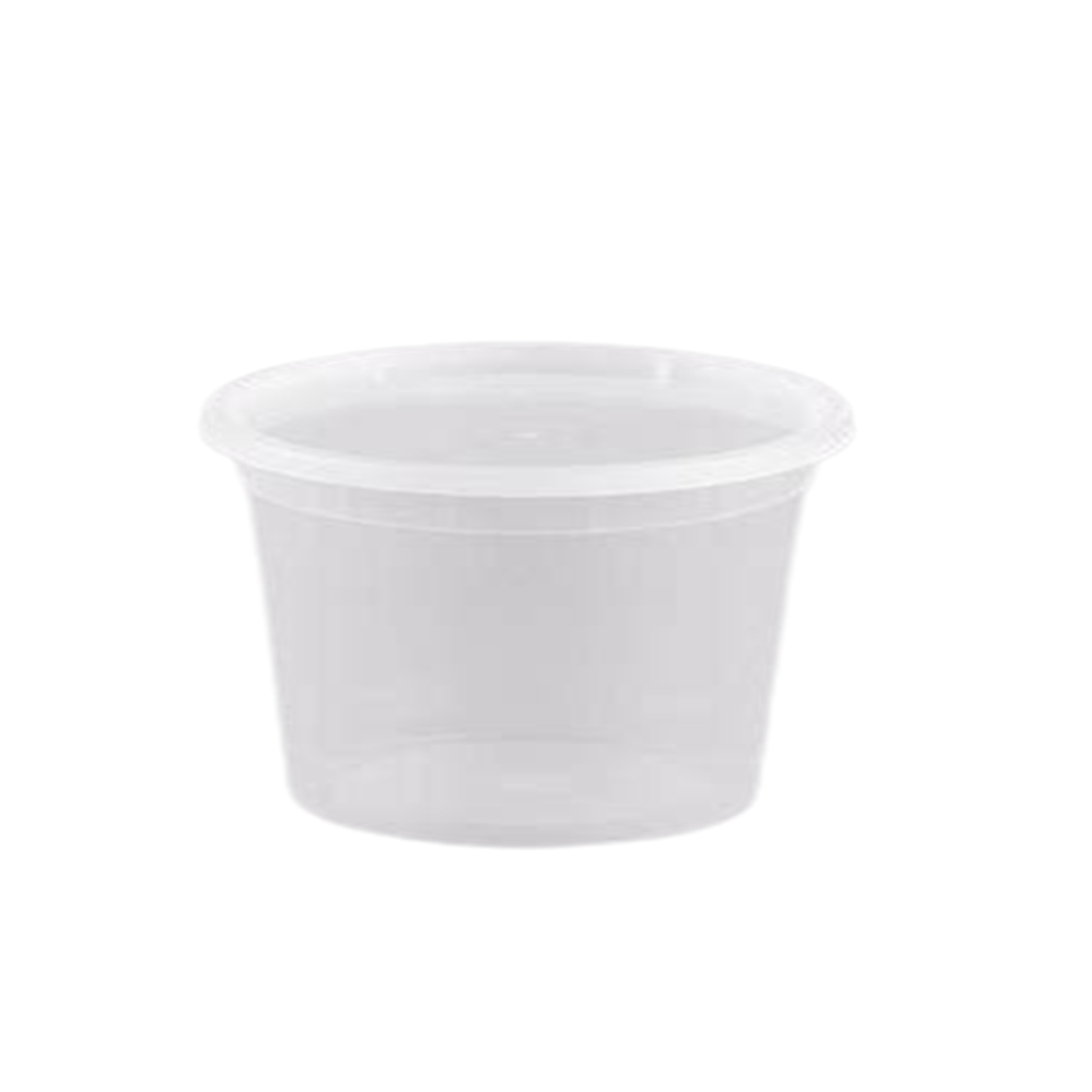 16oz Lightweight Clear Plastic Round Deli Container with Lids Food Storage & Serving VeZee   