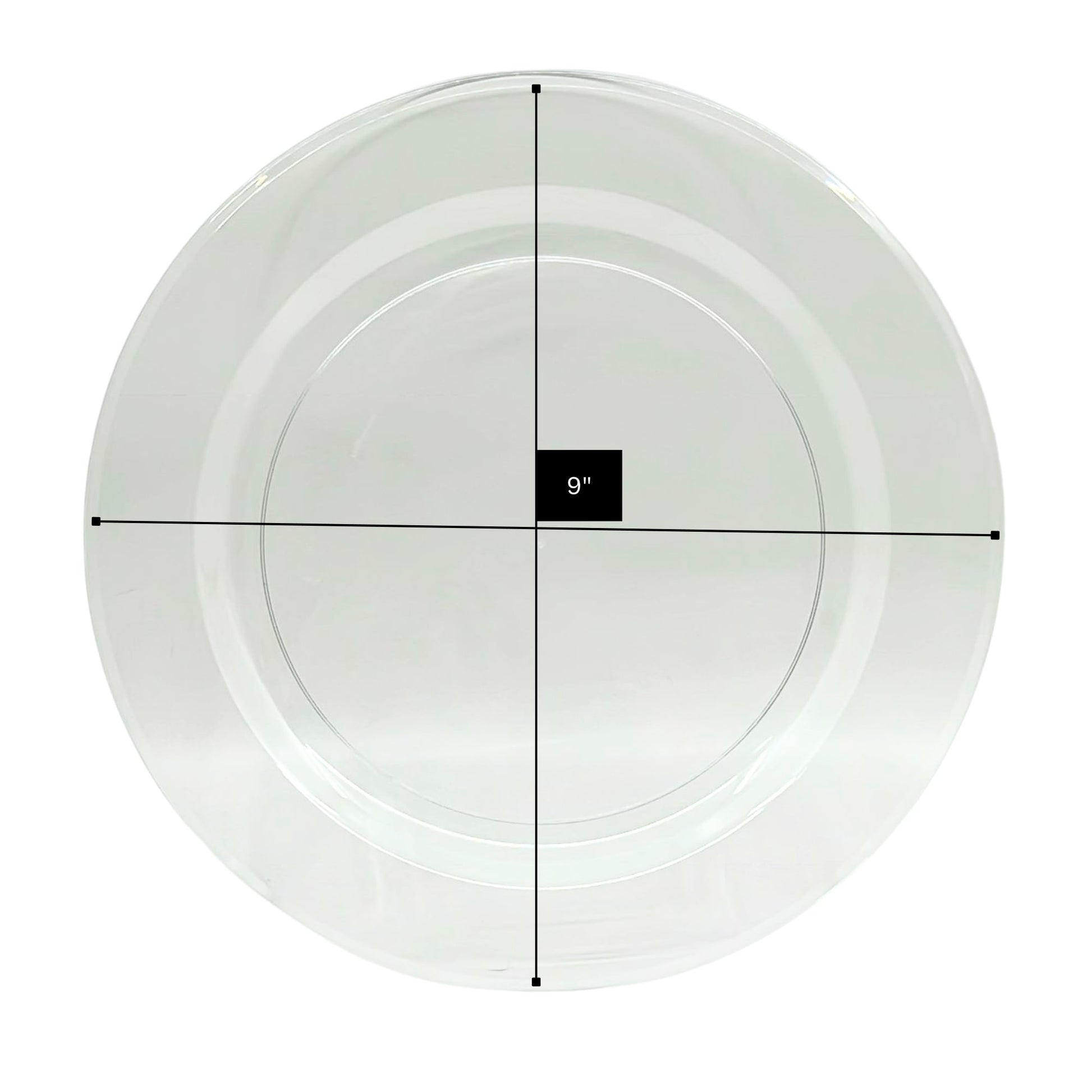 *WHOLESALE* Magnificence Heavy weight 9" Plastic Dinner Plate Value pack Clear: 240CT Disposable Plates Lillian Tablesettings