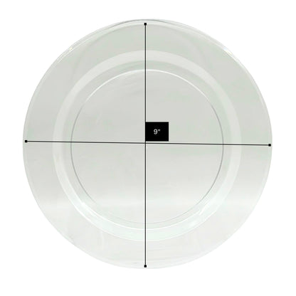*WHOLESALE* Magnificence Heavy weight 9" Plastic Dinner Plate Value pack Clear: 240CT Disposable Plates Lillian Tablesettings