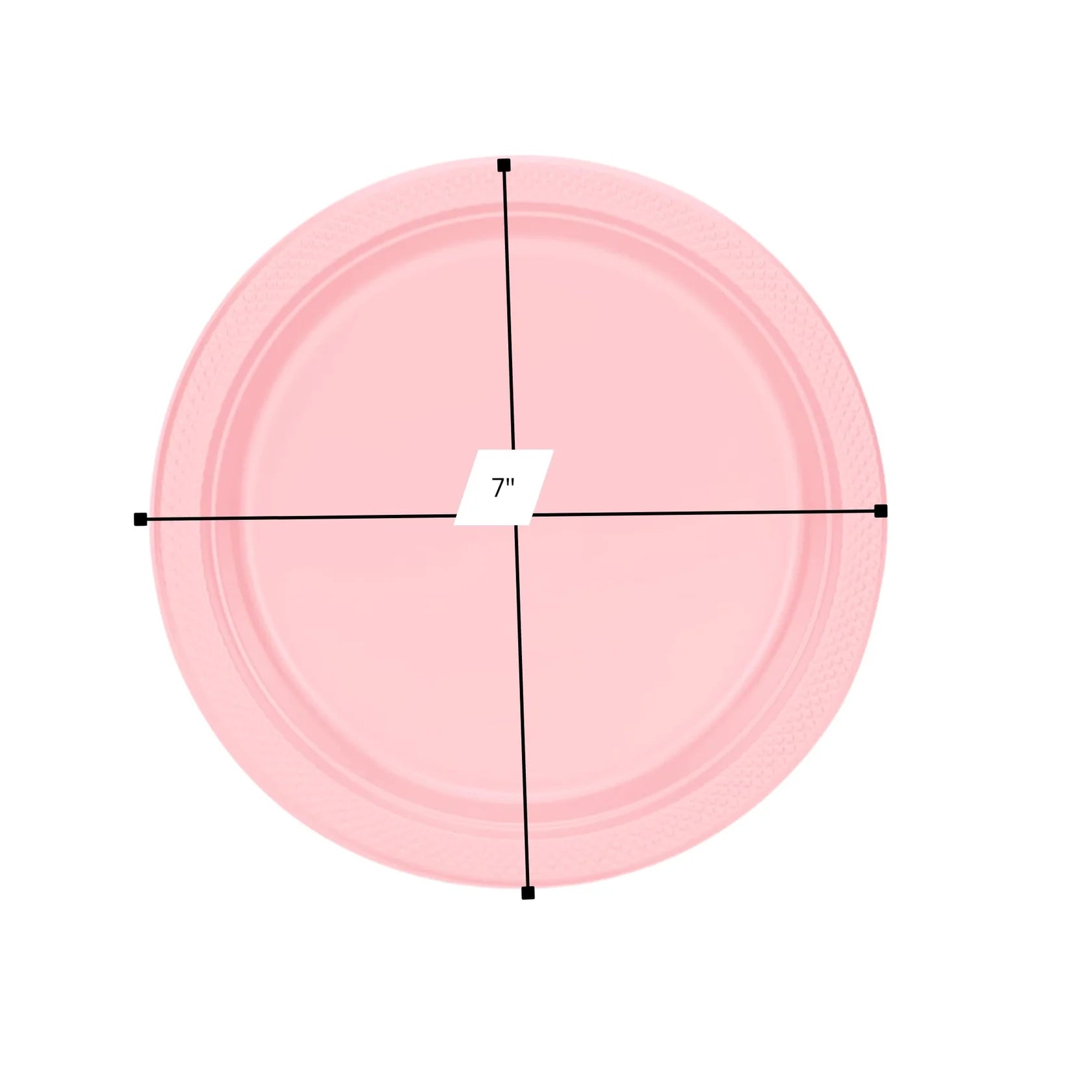 10" & 7" Pink Disposable Plastic Plates Combo Set Disposable Plates Hanna K Signature