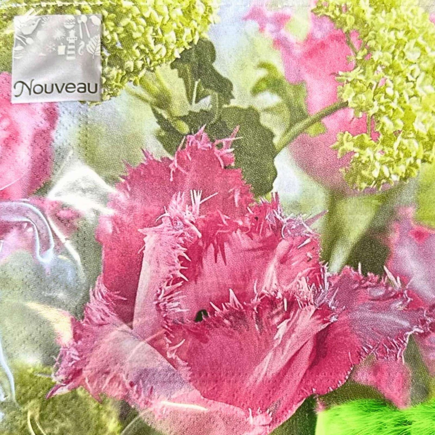 Single Paper Napkins For Decoupage Pink Santander Pattern Napkins Nouveau