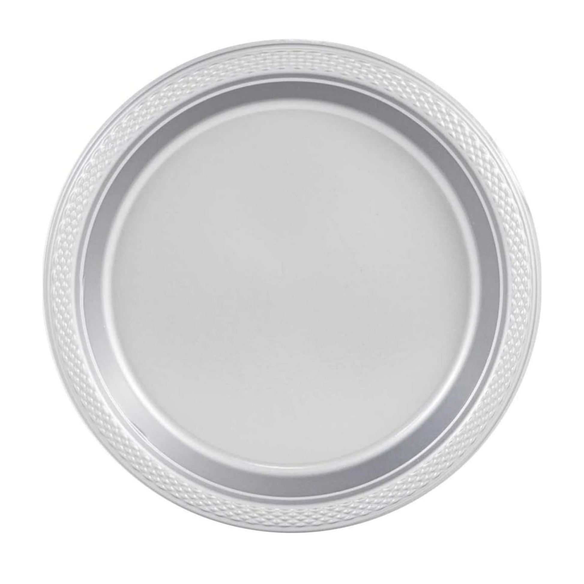 Disposable 9" Plastic Silver Plate – BPA-Free, Durable, Stylish Plates for Parties & Events Disposable Plates Party Dimenions