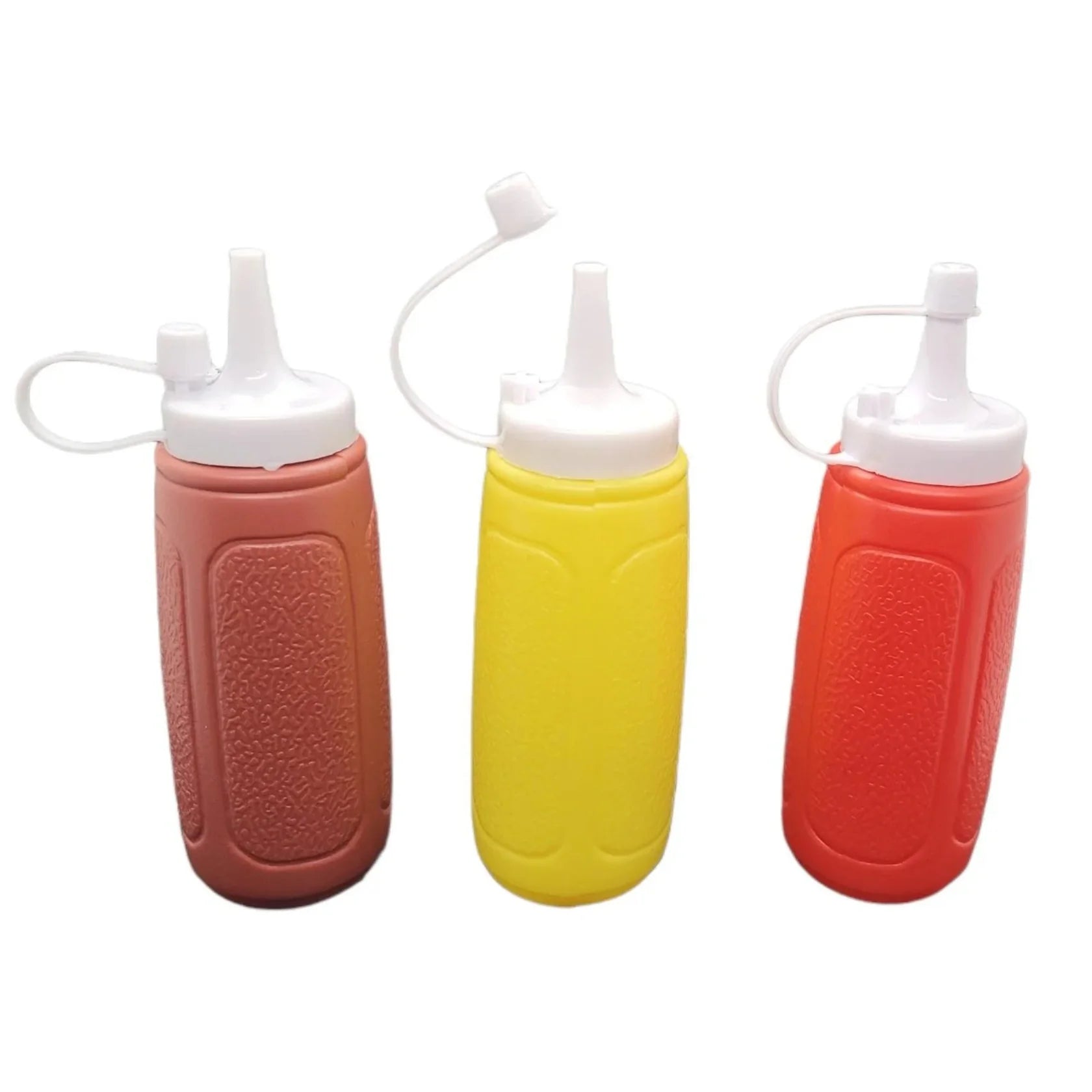 6oz- 3PCS Picnic Condiment Squeeze Bottle Set Condiment Dispensers VeZee
