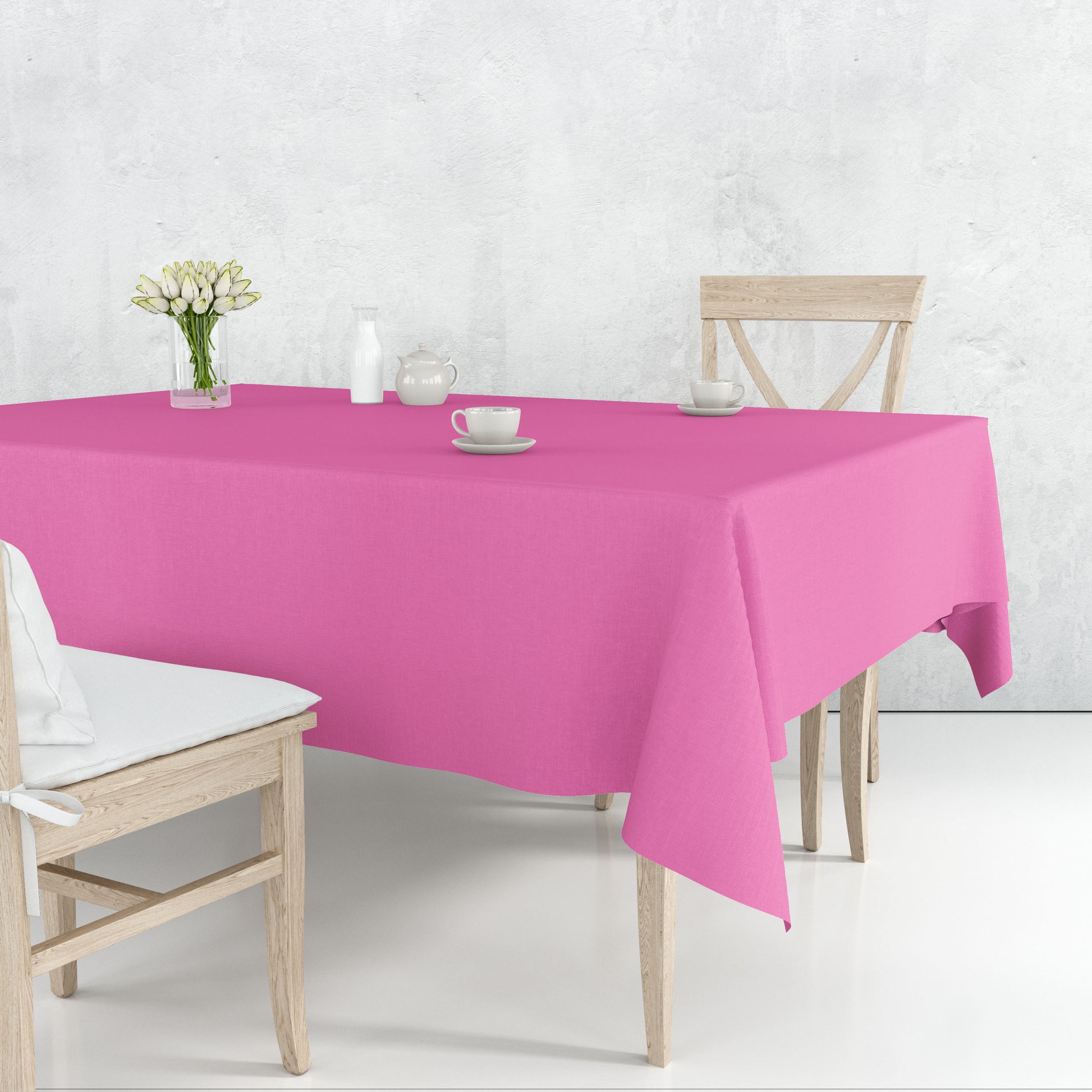 *WHOLESALE* Tablecover Plastic Hot Pink Rectangular 54'' X 18'': 48CT Table Cover Party Dimensions