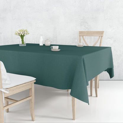 *WHOLESALE* Tablecover Plastic Hunter Green Rectangular 54'' X 18'': 48CT Table Cover Party Dimensions