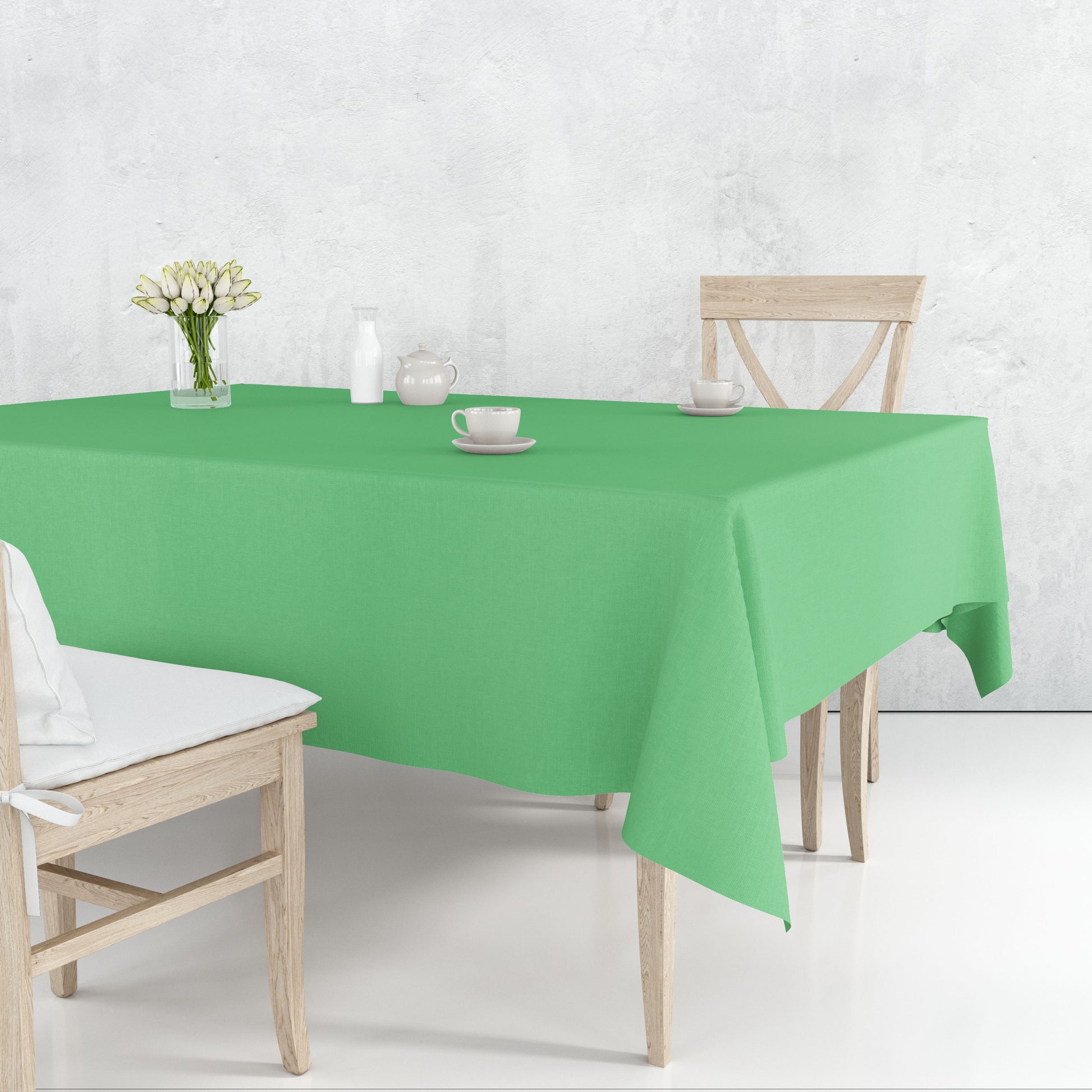 *WHOLESALE* Tablecover Plastic Green Rectangular 54'' X 18'': 48CT Table Cover Party Dimensions