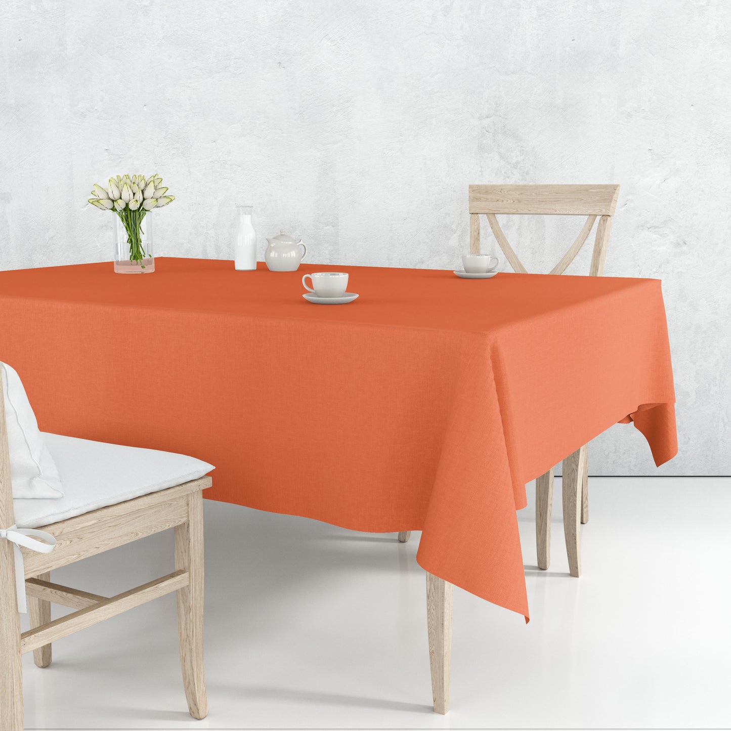 *WHOLESALE* Tablecover Plastic Orange Rectangular 54'' X 18'': 48CT Table Cover Party Dimensions