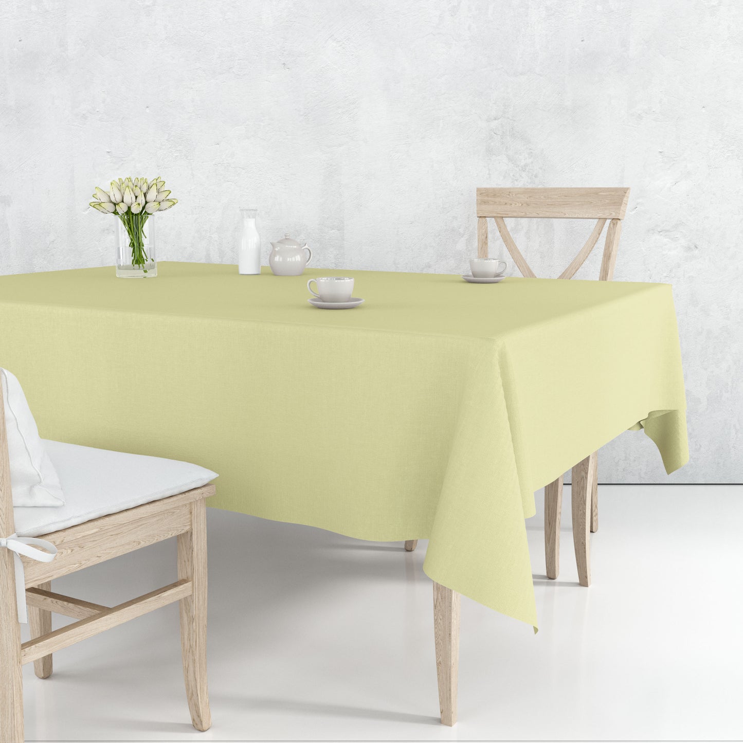 *WHOLESALE* Tablecover Plastic Ivory Rectangular 54'' X 18'': 48CT Table Cover Party Dimensions