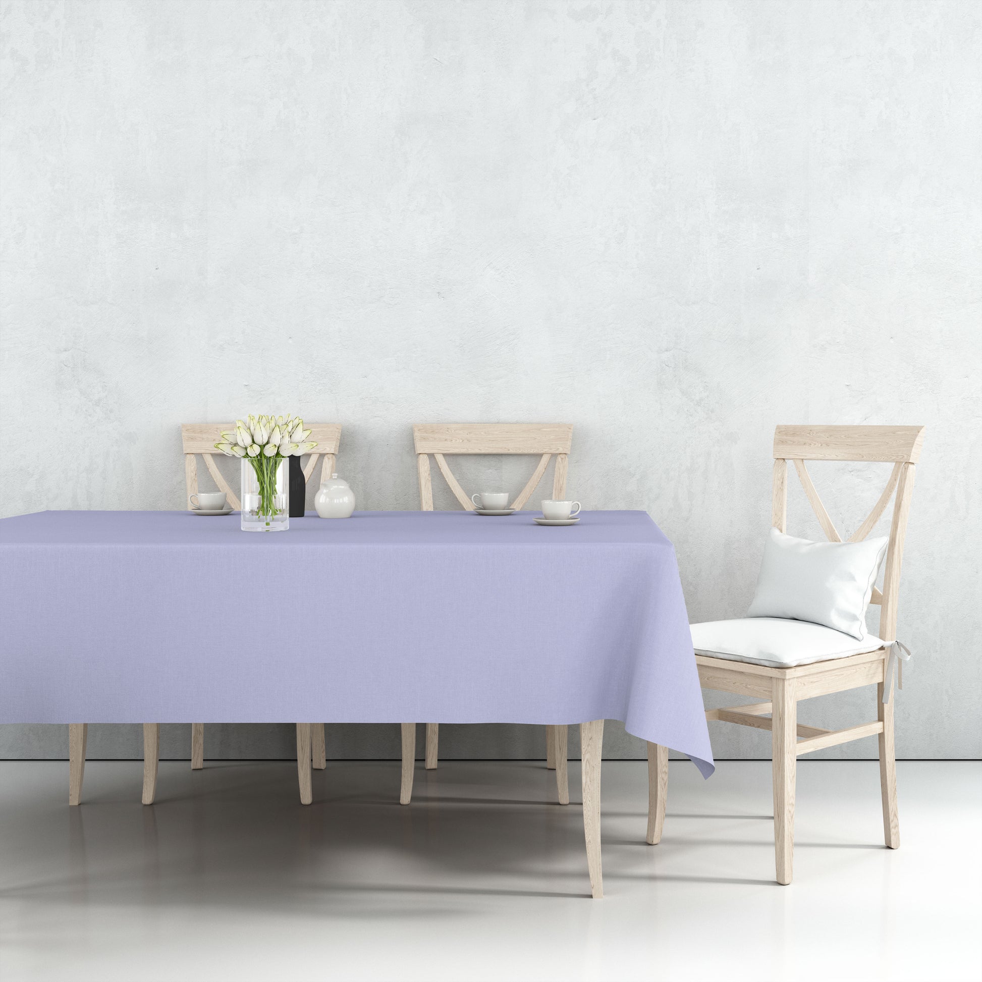 *WHOLESALE* Tablecover Plastic Lavender Rectangular 54'' X 18'': 48CT Table Cover Party Dimensions