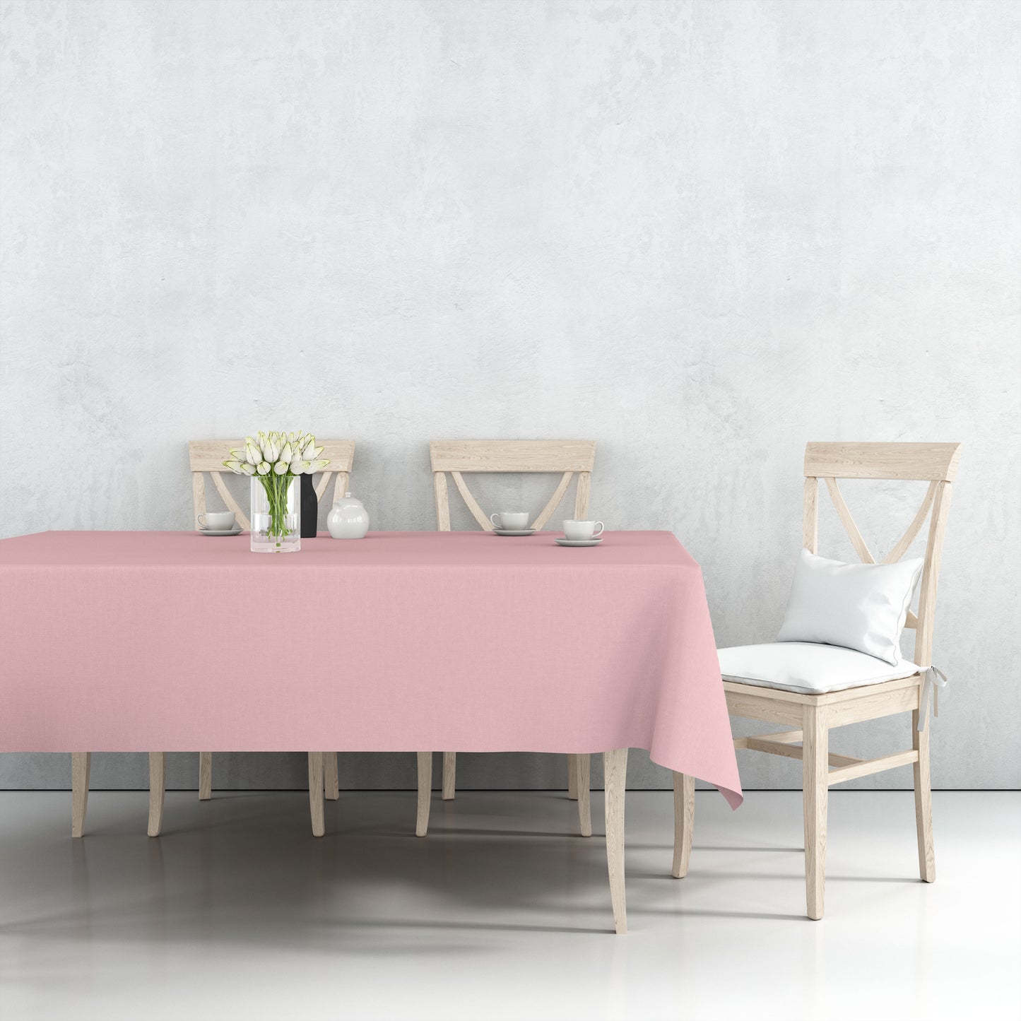 *WHOLESALE* Tablecover Plastic Light Pink Rectangular 54'' X 18'': 48CT Table Cover Party Dimensions