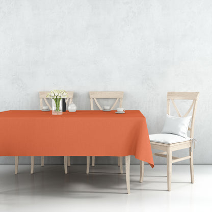 *WHOLESALE* Tablecover Plastic Orange Rectangular 54'' X 18'': 48CT Table Cover Party Dimensions