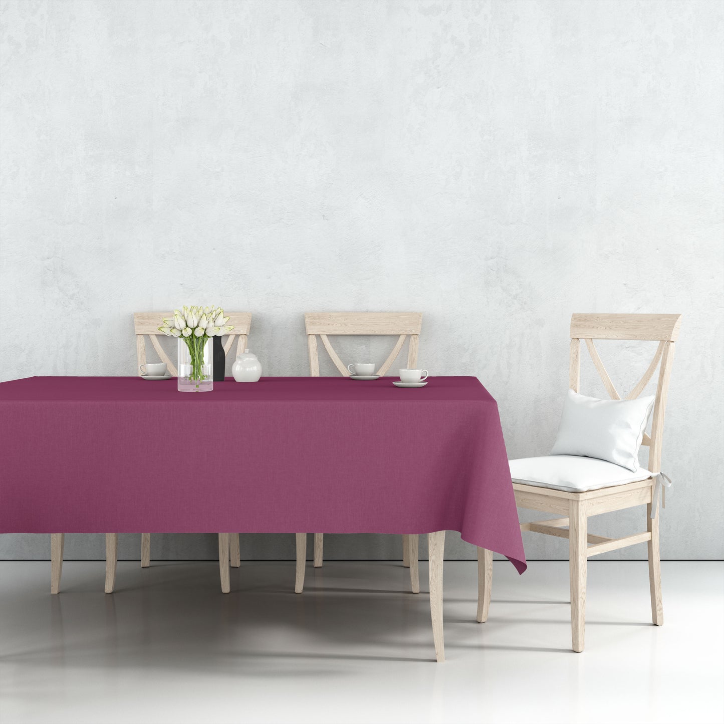 *WHOLESALE* Tablecover Plastic Berry Rectangular 54'' X 18'': 48CT Table Cover Party Dimensions