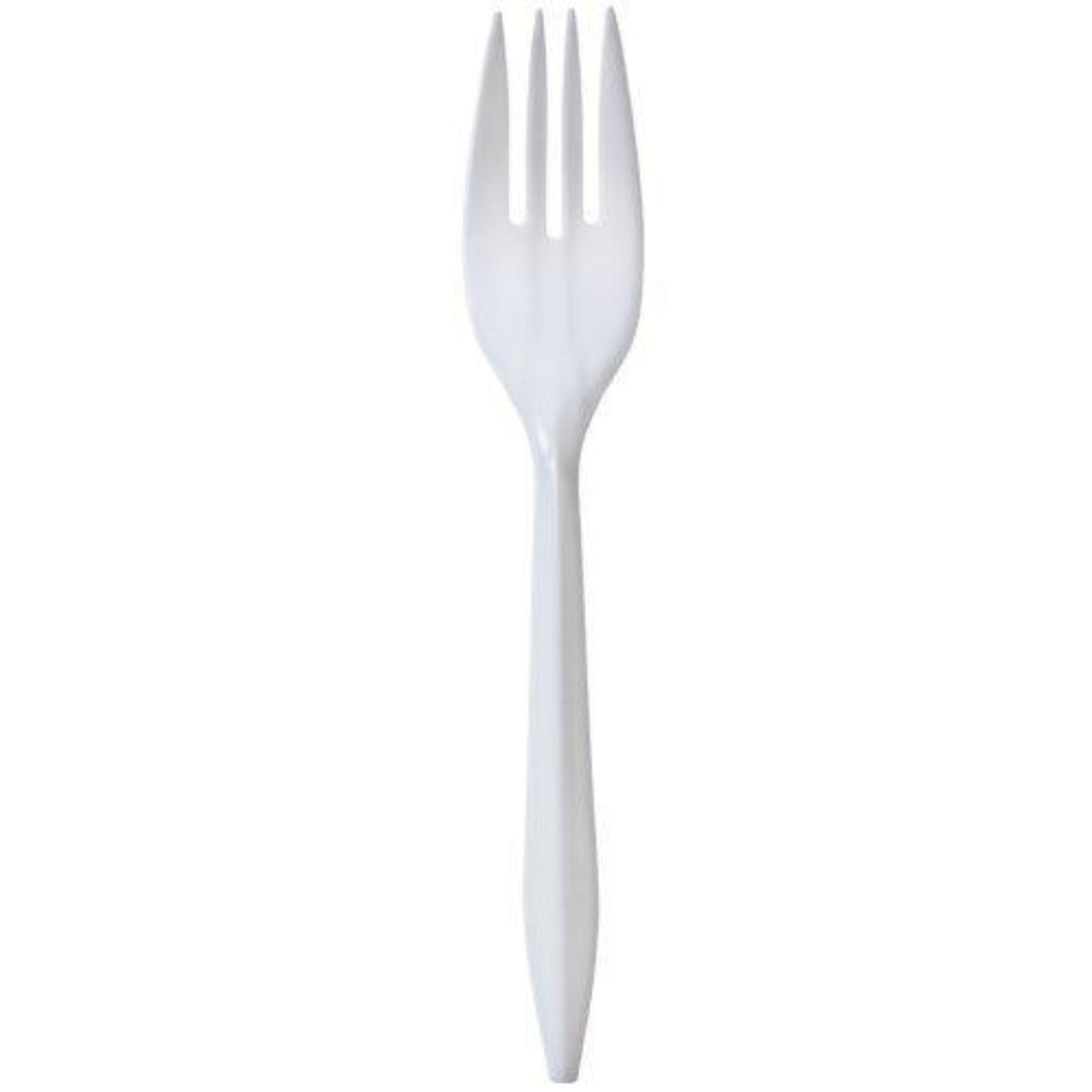 Nicole Home Collection Medium Weight Fork White Cutlery Nicole Collection   