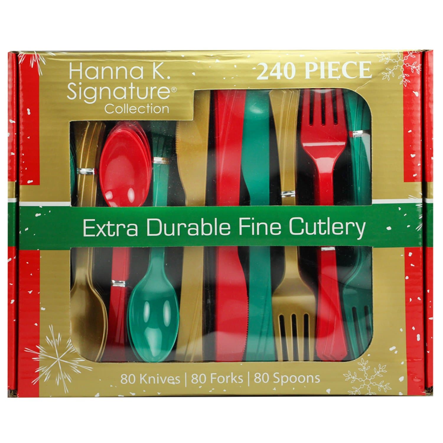 Extra Heavy Durable Combo Multi Color Plastic Cutlery Cutlery Hanna K 1 Pack  
